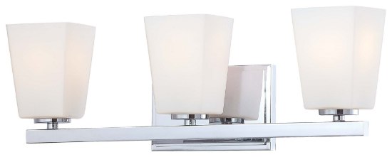 Picture of 100w SW 3 Light Bath Chrome Etched Opal Glass