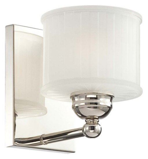Picture of 100w SW 1 Light Bath Polished Nickel Etched Glass