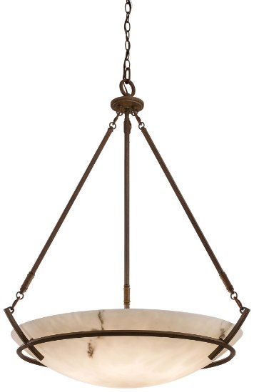 Foto para 100w SW 5 Light Pendant Nutmeg Alabaster Dust? Shade