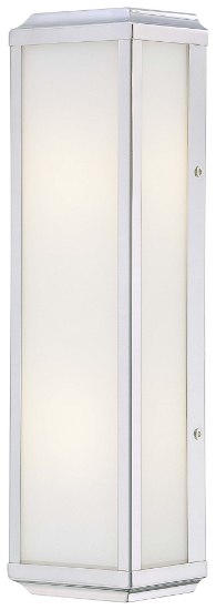 Picture of 60w SW 2 Light Bath Polished Nickel White Glass