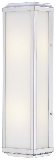 Foto para 60w SW 2 Light Bath Polished Nickel White Glass