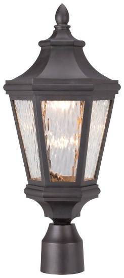 Foto para 14w SW Led  Post Mount Lantern Oil Rubbed Bronze Clear Water