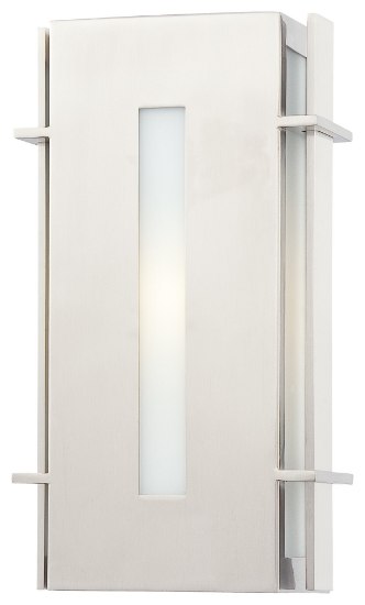 Picture of 13w SW 1 Light Pocket Lantern Brushed Stainless Steel Etched Opal Glass