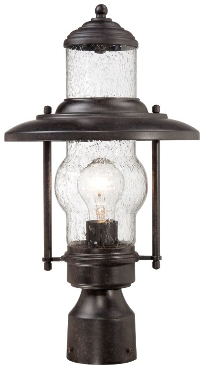 Picture of 100w SW 1 Light Post Mount Textured French Bronze Clear Seeded