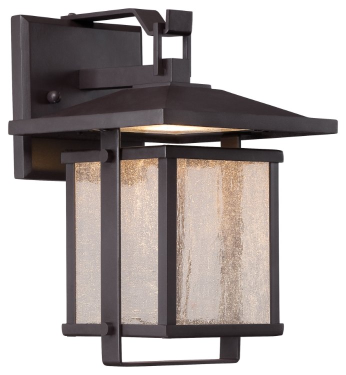 Foto para 14w SW Outdoor Wall Mount Dorian Bronze Clear Seeded