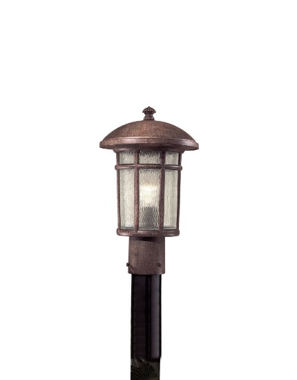 Picture of 100w SW 1 Light Post Mount Vintage Rust Driftwood