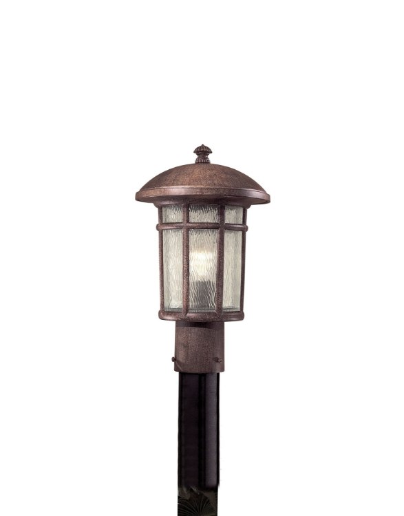 Picture of 100w SW 1 Light Post Mount Vintage Rust Driftwood