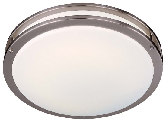 Picture of 54w SW Flourescent Ceiling Fixture Brushed Nickel White