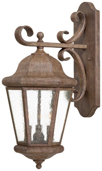 Picture of 60w SW 3 Light Outdoor Wall Mount Vintage Rust Clear Seedy