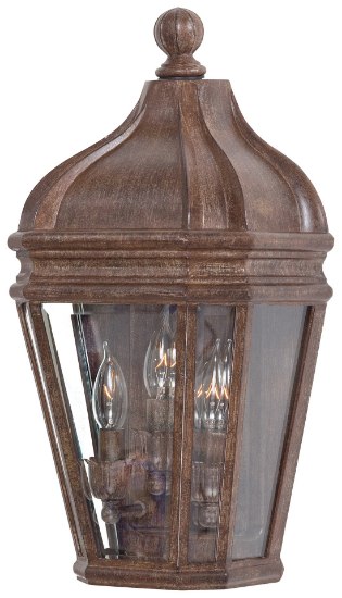 Foto para 40w SW 3 Light Pocket Lantern Vintage Rust Clear Beveled