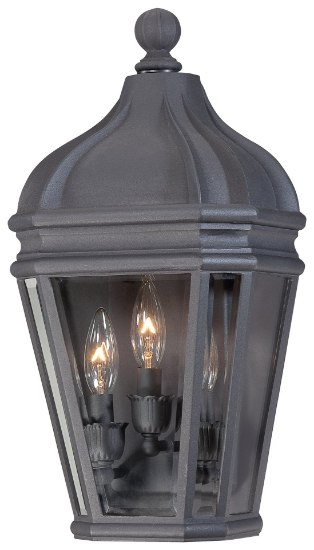 Picture of 40w SW 3 Lt Outdoor Pocket Lantern Black Clear Beveled