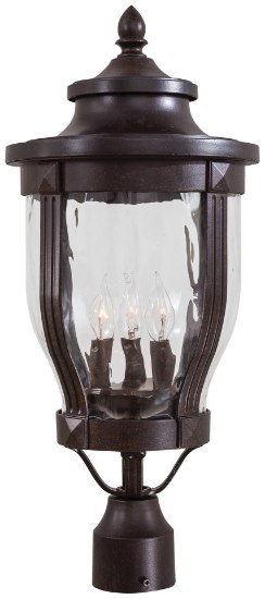 Picture of 60w SW 3 Light Post Mount Corona Bronze Clear