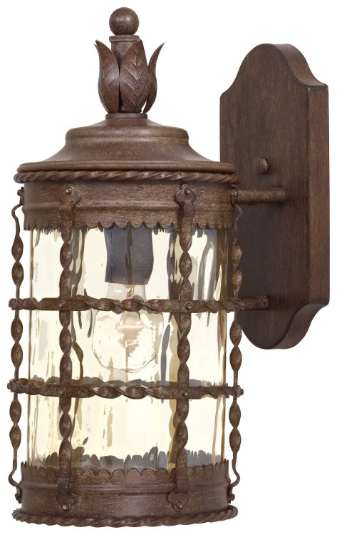 Picture of 100w SW 1 Light Wall Mount Vintage Rust Champagne