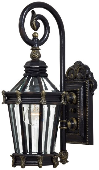 Picture of 100w SW 1 Lt Outdoor Wall Mount Heritage W/ Gold Highlights