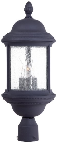 Picture of 60w SW 3 Lt Outdoor Post Mount Black Bent Clear