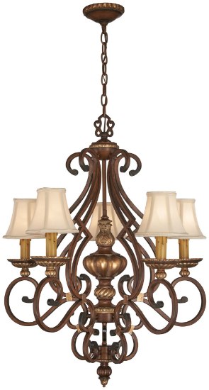 Foto para 60w SW 5 Light Chandelier Belcaro Walnut