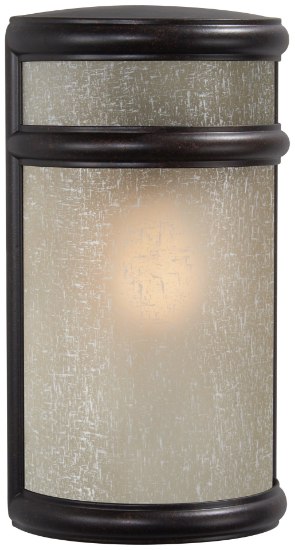 Picture of 60w SW 1 Light Pocket Lantern Corona Bronze White Linen