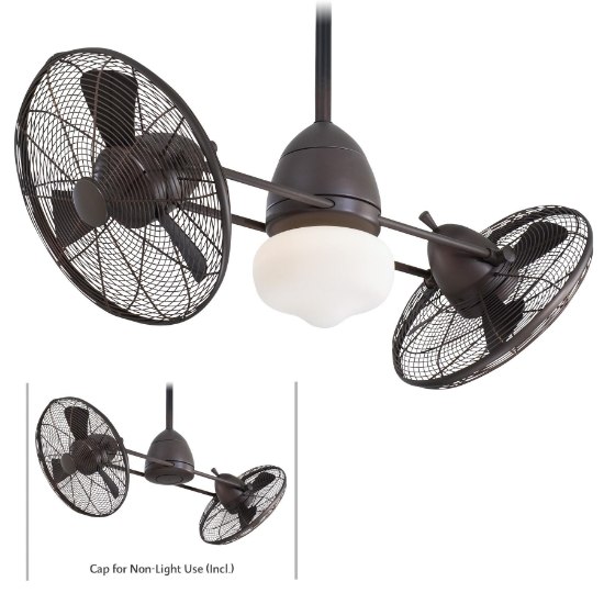 Foto para 202w SW Gyro Wet Fan-52In Oil Rubbed Bronze Etched Opal