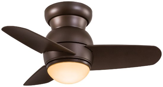 Picture of 80w SW Flush Mount Ceiling Fan Oil Rubbed Bronze Tinted Opal