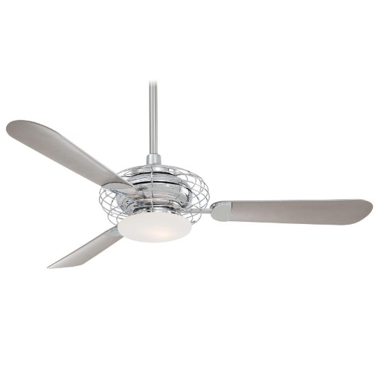 Picture of 170w SW Acero Fan-52In Brushed Steel W/ Brushed Nickel Opal Frosted