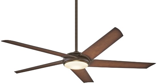 Foto para 47w WW 60In Raptor With Led Ceiling Fan Oil Rubbed Bronze With Antique Etched Opal