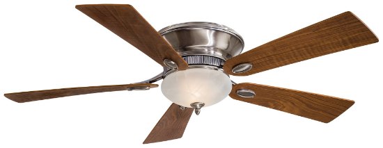 Picture of 120w SW Flush Mount Ceiling Fan Pewter Etched Marble