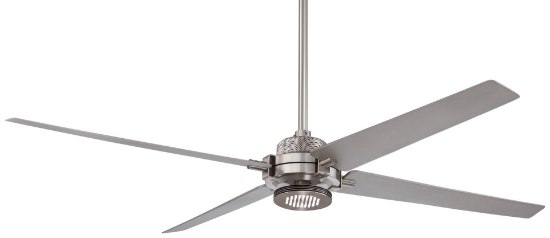 Foto para 48.8w WW 60In Spectre Ceiling Fan 2015 Brushed Nickel W/ Silver Clear