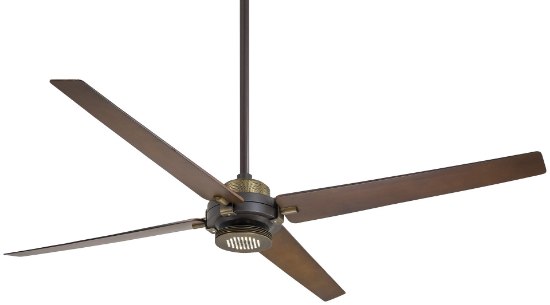 Picture of 48.8w WW 60In Spectre Ceiling Fan 2015 Oil Rubbed Bronze With Antique Brass Clear