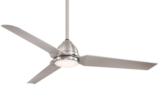 Picture of 64w WW 54" Ceiling Fan W/Led Light Kit Brushed Nickel Wet Opal Frosted
