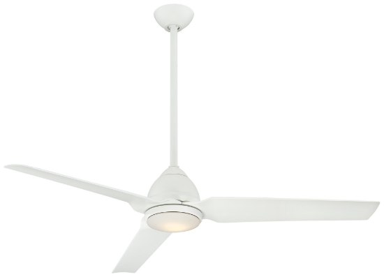 Picture of 64w WW 54" Ceiling Fan W/Led Light Kit Flat White Opal Frosted