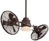 Picture of 202w SW Vintage Gyro Fan-42In Oil Rubbed Bronze Tinted Opal