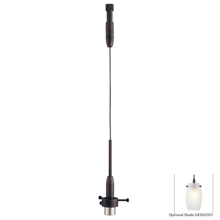 Picture of 50w SW Mini Pendant Fixture-For Use With Low Voltage George Kovacs Lightrails Sable Bronze Patina