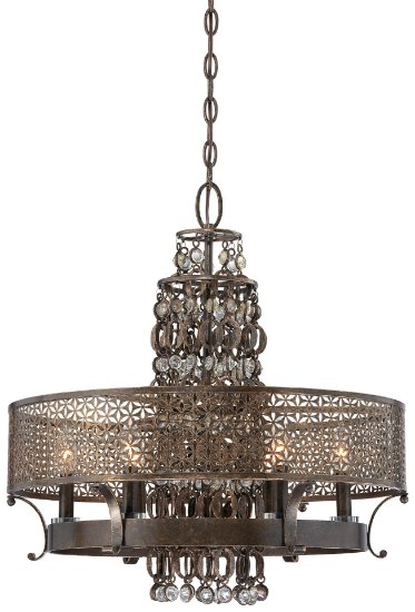 Picture of 60w SW 6 Light Chandelier French Bronze
