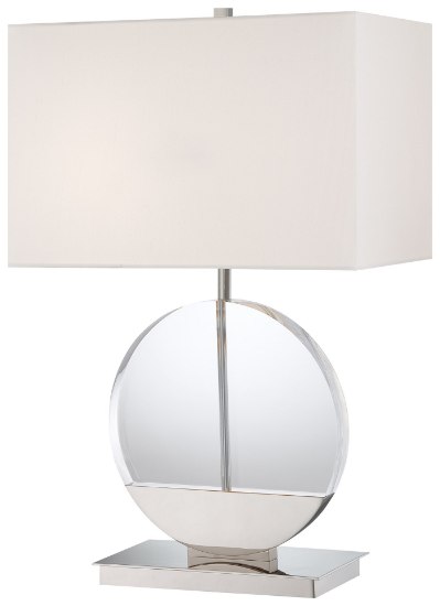 Picture of 100w SW 2 Light Table Lamp Polished Nickel White