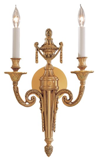 Picture of 60w SW Two Light Wall Sconce Polished Gold