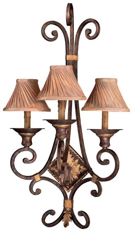 Foto para 60w SW Three Light Wall Sconce Golden Bronze
