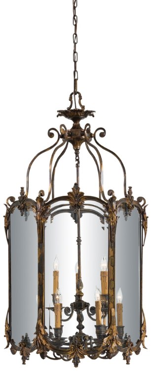 Foto para SW 9 Light Pendant Oxide Brass