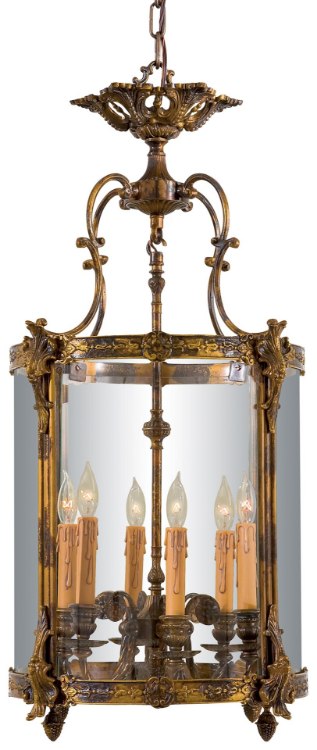 Picture of SW Six Light Foyer Pendant Oxide Brass