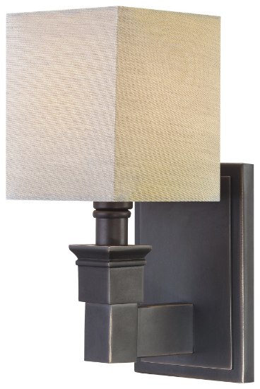 Picture of 60w SW 1 Light Wall Sconce Black Bronze Dusty Bronze