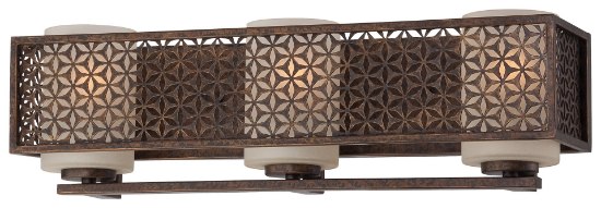 Foto para 100w SW Three Light Bath French Bronze Scavo