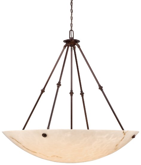 Picture of 100w SW Eight Light Pendant Bronze Patina