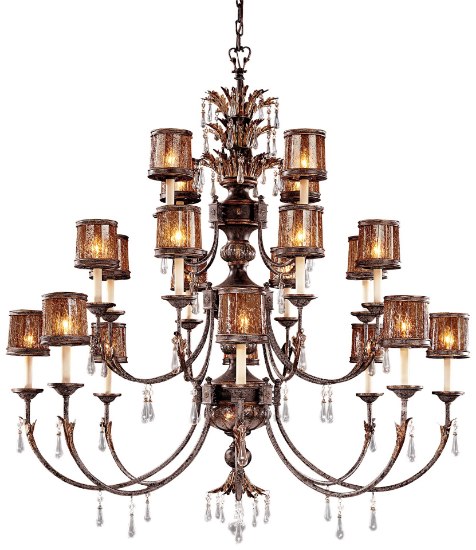Picture of 67w SW 22 Light Chandelier Sanguesa Patina