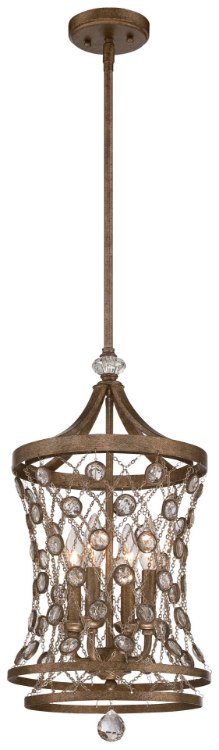Picture of 60w SW Four Light Mini Pendant Arcadian Gold