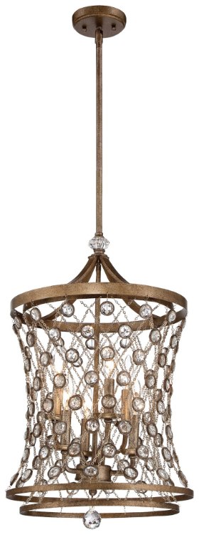 Picture of 60w SW Six Light Pendant Arcadian Gold