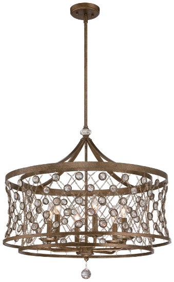 Picture of 60w SW Six Light Pendant Arcadian Gold