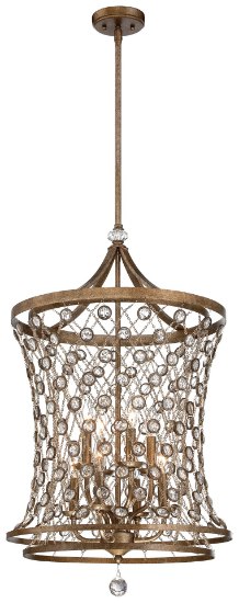 Picture of 60w SW 8 Light Pendant Arcadian Gold