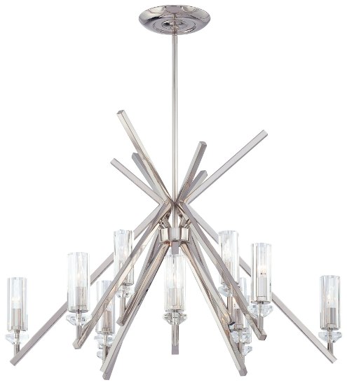 Foto para 120w SW 12 Light Chandelier Polished Nickel