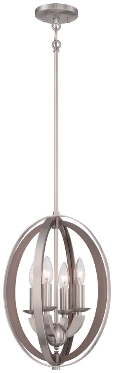 Picture of 60w SW Four Light Pendant Brushed Nickel