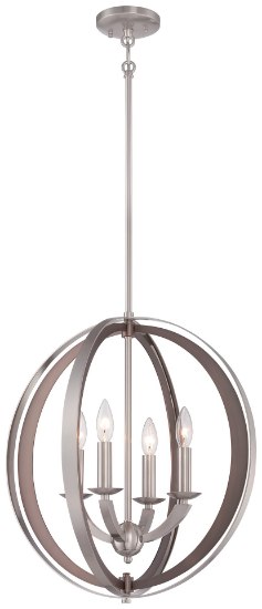Picture of 60w SW 4 Light Pendant Brushed Nickel