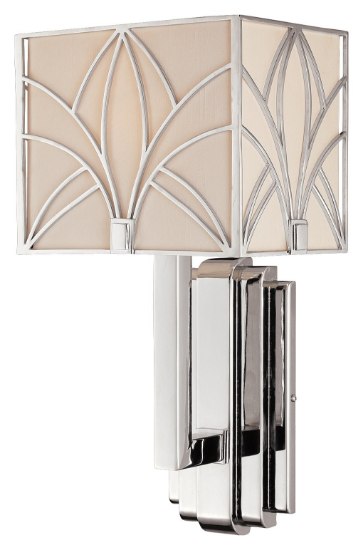 Foto para 100w SW One Light Wall Sconce Chrome White